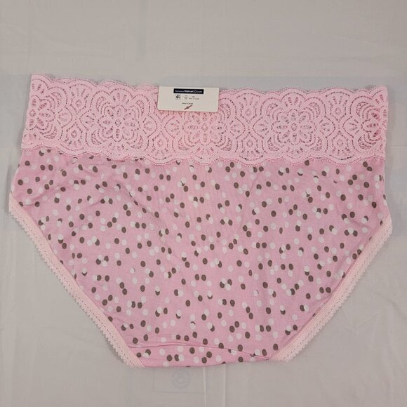 Secret Treasures Women’s 3-Pack Multi-Color Lace Trim Hipster Panties – Size XS - Picture 4 of 15